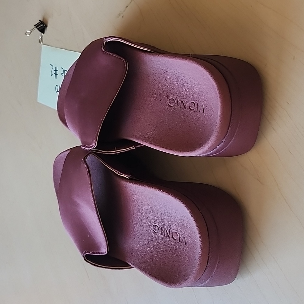 ⭐️Sz 9 Vionic Monica Maroon Slide Sandals - Picture 3 of 7